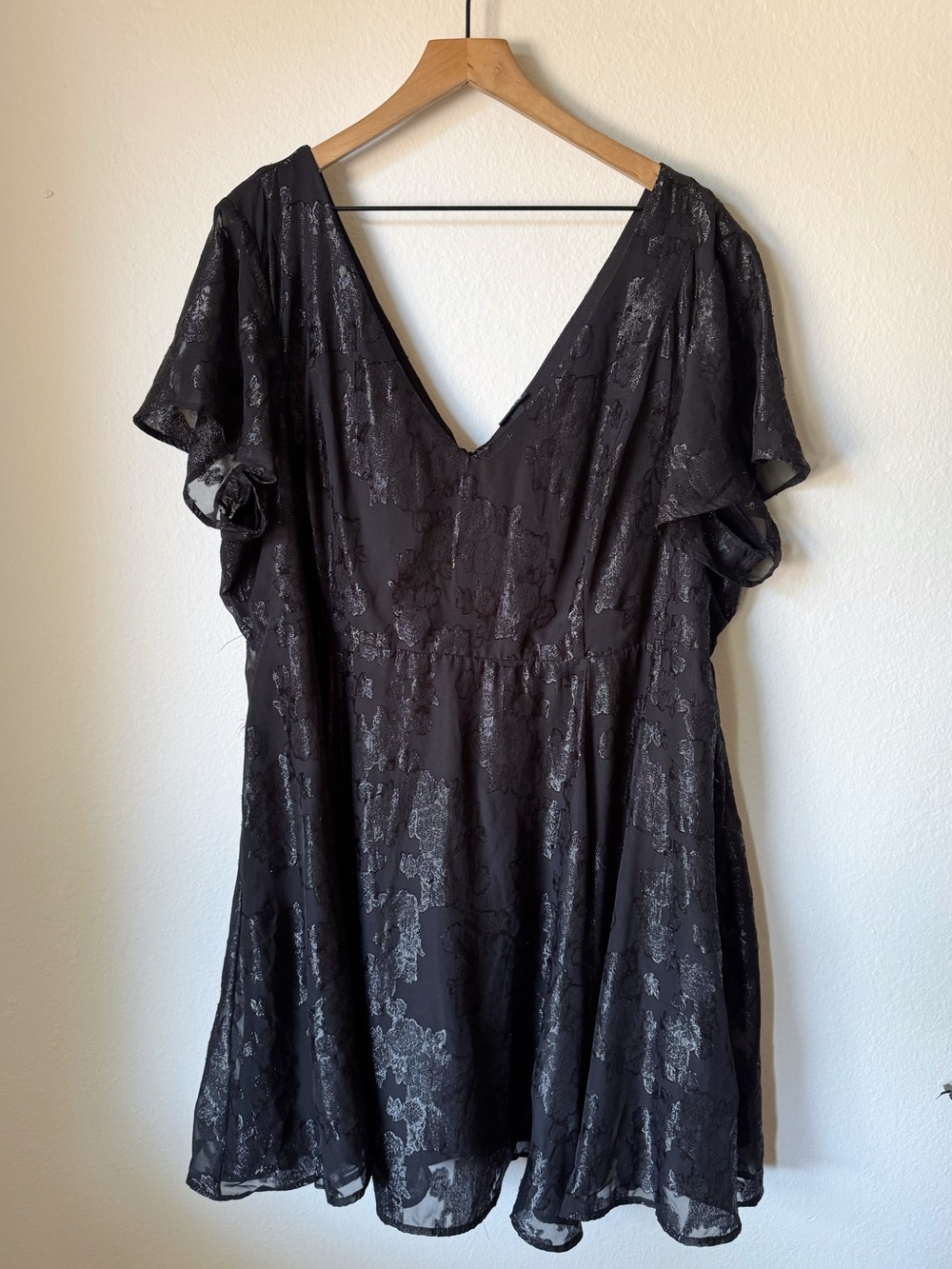Torrid | Lurex Floral Skater Dress